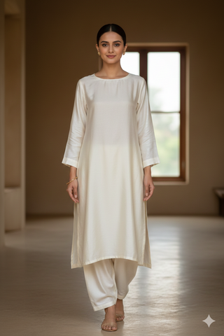 WHITE LAMA SILK-0114