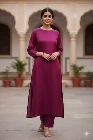 MAGENTA SHESHA SILK-0113