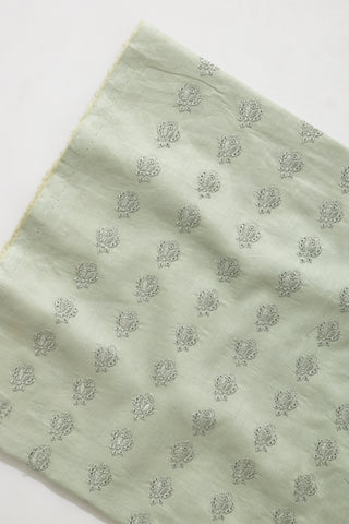 Pistachio Cotton 3-Piece Chicken Karhi Suit | Dupatta Gali