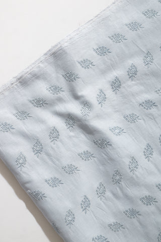 Aesh White Cotton 3-Piece Chicken Karhi Suit | Dupatta Gali