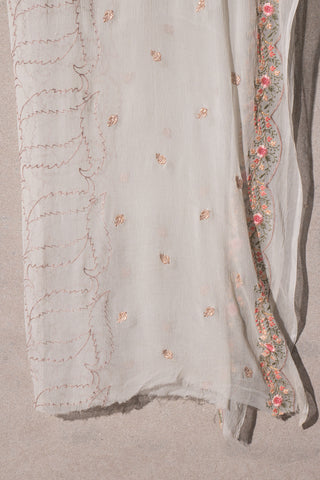 Off White Dupatta Printed Chiffon | Dupatta Gali