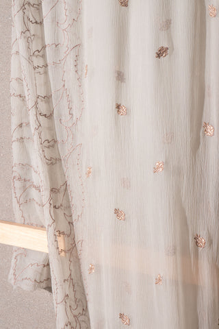 Off White Dupatta Printed Chiffon | Dupatta Gali