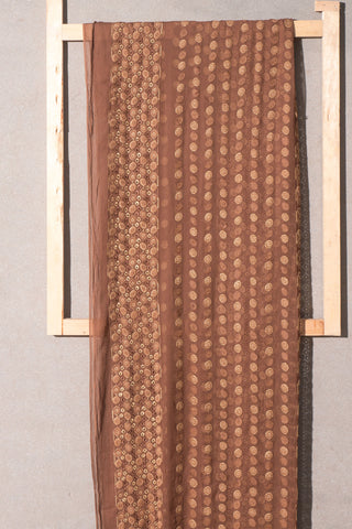 Brown Dupatta Printed Organza | Dupatta Gali
