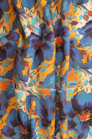 Zunash Printed Lawn 2-Piece Unstitched Suit - 100% Pure Lawn
