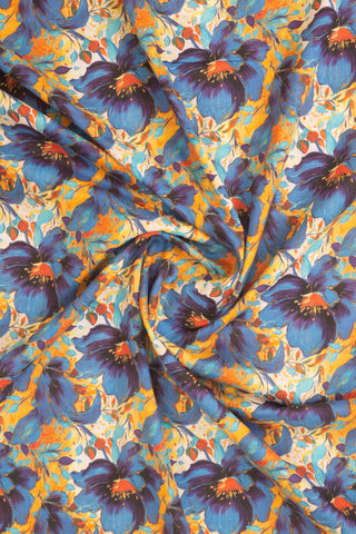 Zunash Printed Lawn 2-Piece Unstitched Suit - 100% Pure Lawn
