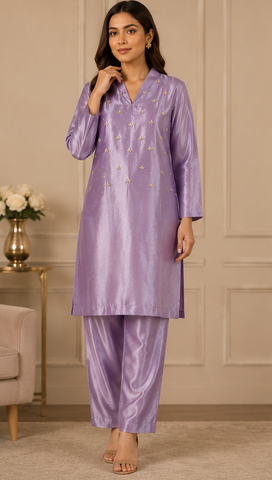 Lillac lava silk Shirt