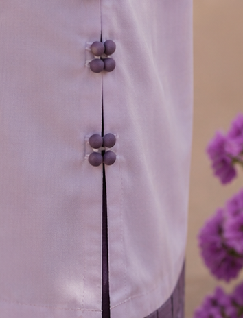 Minaal Summer Co-ords Set Ready to wear | Blended Silk | 2-Piece Purple Color