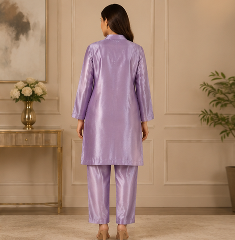 Lillac lava silk Shirt