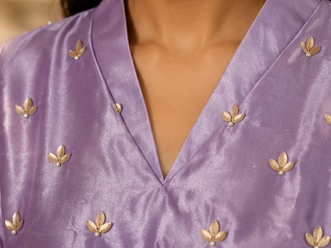 Lillac lava silk Shirt