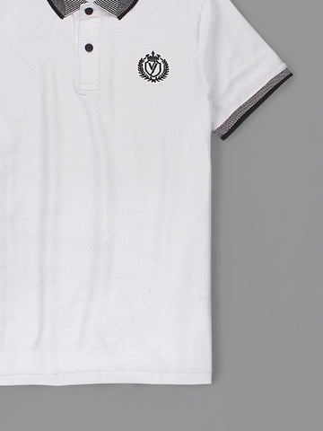 Mens Polo Shirt (Short Sleeve) By Velvour Art# VMP02-B/W - Velvour Shop